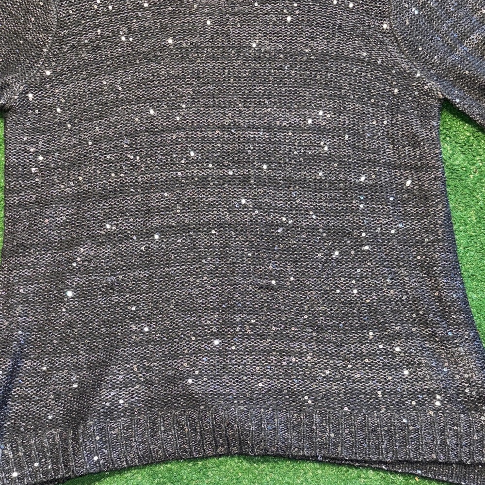 Women's Gray shimmering Sweater - Picture 4 of 12